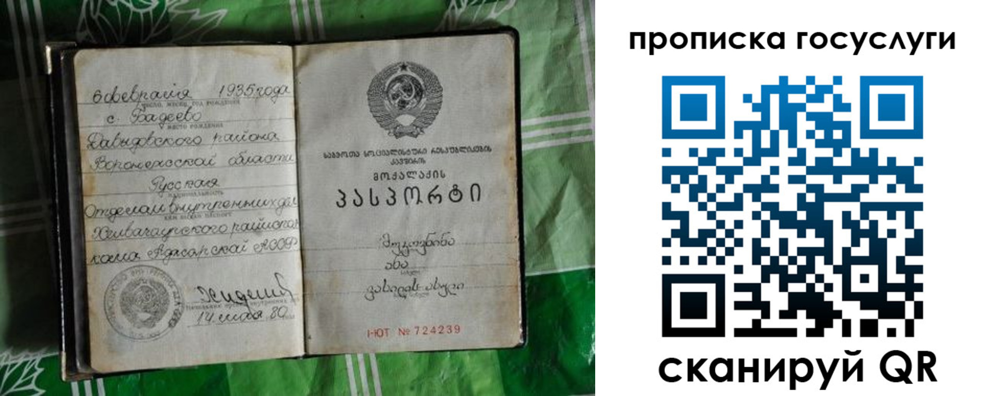 прописка паспорт в Мензелинске
